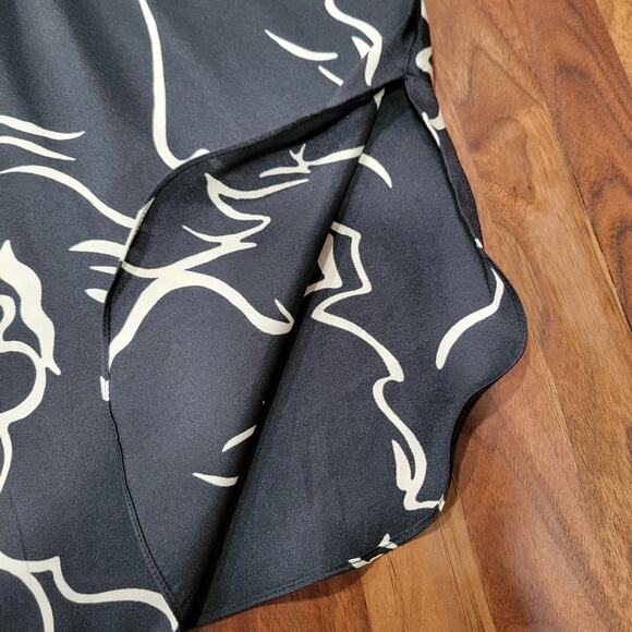 Zara Black and White Midi Dress - Picture 7 of 10